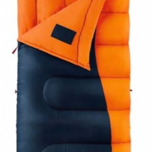 Coleman Montauk 20°F Big and Tall Sleeping Bag, Tiger Lily Orange