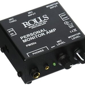 Rolls PM50s Personal Monitor Amplifier , Black