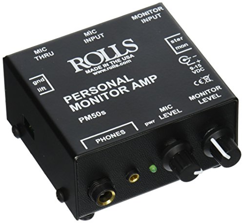 Rolls PM50s Personal Monitor Amplifier , Black