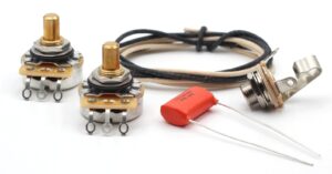 taot wiring kit for precision bass p-bass - orange drop cap