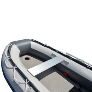 BRIS 8.2 Ft Inflatable Boat Inflatable Pontoon Dinghy Raft Tender Boat with Air-deck Floor