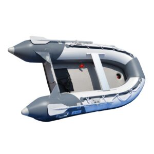 BRIS 8.2 Ft Inflatable Boat Inflatable Pontoon Dinghy Raft Tender Boat with Air-deck Floor