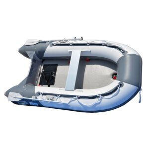 BRIS 8.2 Ft Inflatable Boat Inflatable Pontoon Dinghy Raft Tender Boat with Air-deck Floor