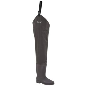 frogg toggs rana ii pvc bootfoot hip wader, cleated or felt outsole