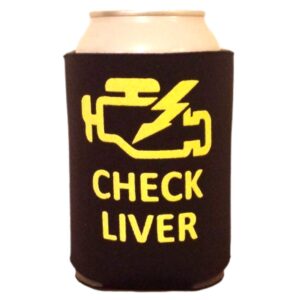 Check Liver - Foam Can Cooler