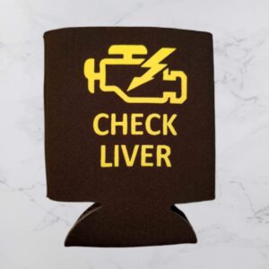 Check Liver - Foam Can Cooler