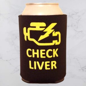 Check Liver - Foam Can Cooler