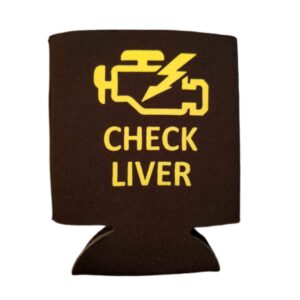 Check Liver - Foam Can Cooler