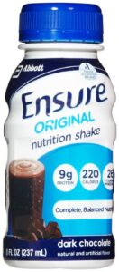 ensure original nutrition shake dark chocolate - 6 ct (packaging may vary)