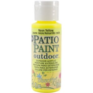 DecoArt Patio Paint, 2-Ounce, Neon Yellow