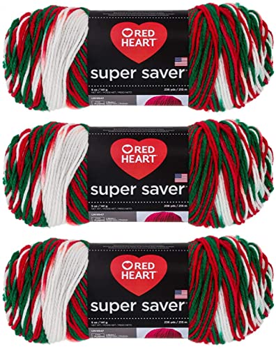 Bulk Buy: Red Heart Super Saver Yarn (3-Pack) Mistletoe E300-979