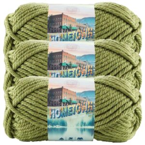 (3-Pack) Lion Brand Hometown Yarn Oklahoma City Green 135-172