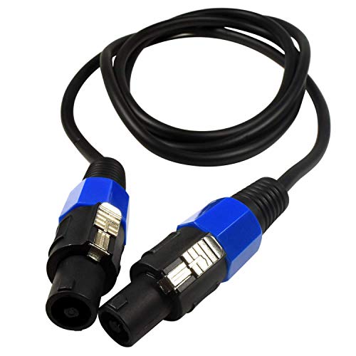 HQRP 6ft Speakon to Speakon (M/M) Cable for Aguilar DB 112 NT/DB 212 / DB 410 / GS 112 / SL 112 Bass Amplifier Cabinet