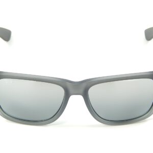 Ray Ban Justin RB4165 852/88 Gray Faded Rubber/Gray Gradient Mirror 51mm Sunglasses