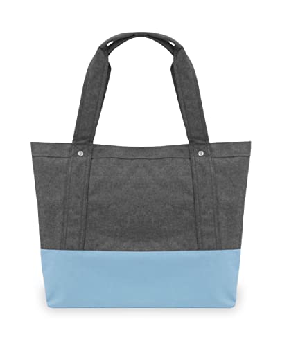 Everest Stylish Tablet Tote Bag, Charcoal, One Size,1002TB-CCA/BL