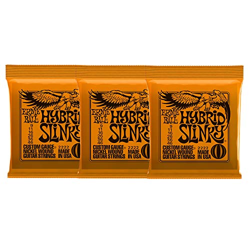 Ernie Ball Hybrid Slinky Guitar Strings (Pack of 3) (2222x3)