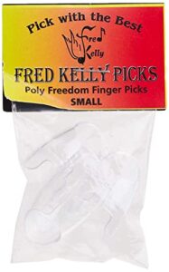 fred kelly picks p7ff-m-3 poly freedom finger pick medium guitar pick