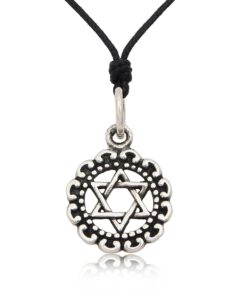 vietsbay's 92.5 sterling silver star of david pendant charm