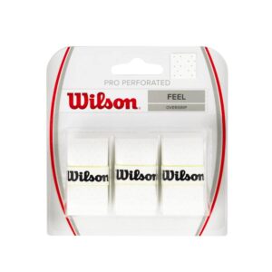 WILSON Sporting Goods Perforated Pro Overgrip (12-Pack), White (WRZ4006WH)