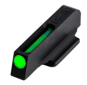 truglo tfo tritium & fiber-optic handgun sight | durable snag-resistant green front night sight, compatible with ruger sr9/sr9c, sr40/sr40c, sr45