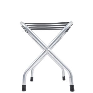 WHP Wholesale Hotel Products- Chrome Luggage Rack- Environmentally safe manufacturing process- Waterproof finish- Perfect for condos, homes, coastal rental properties, hotels