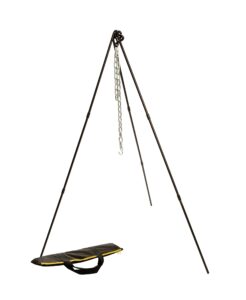 lodge atp2 adjustable camp tripod, 40 to 60-inch tall, black