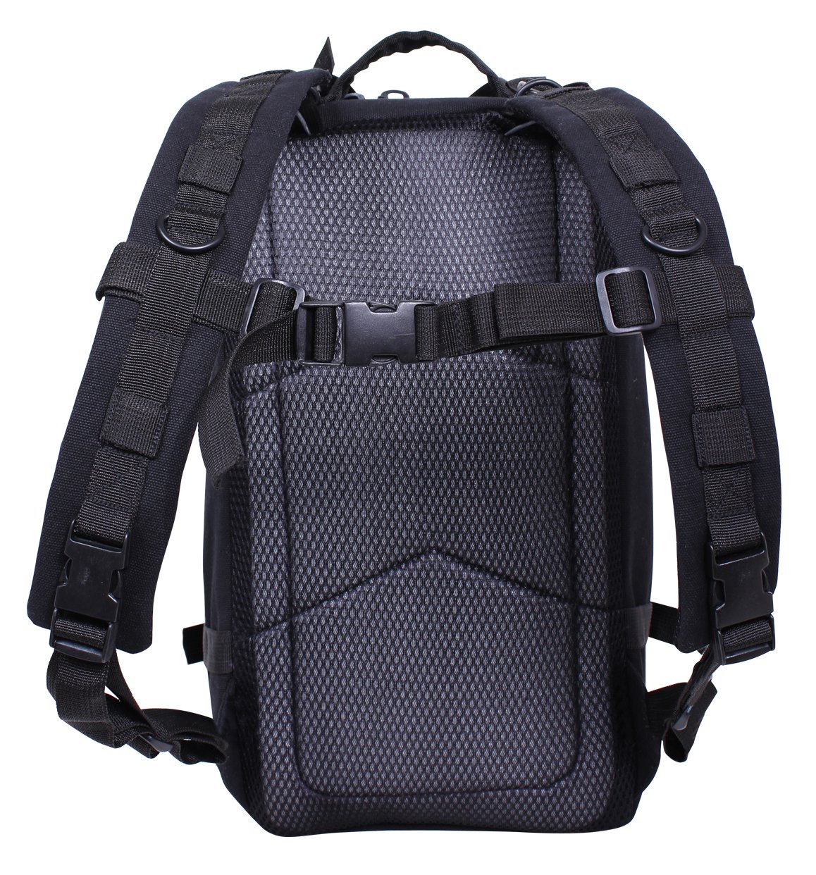 Black Tactical Canvas Go Pack Backpack