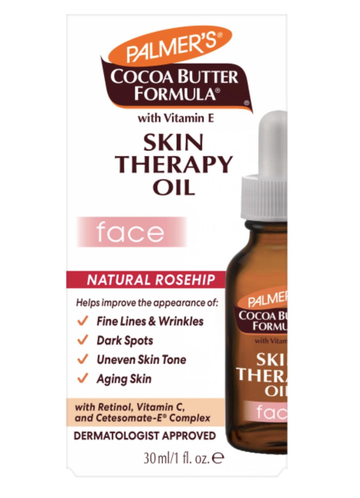 Palmer's Cocoa Butter Formula Skin Therapy Oil for Face 1 oz