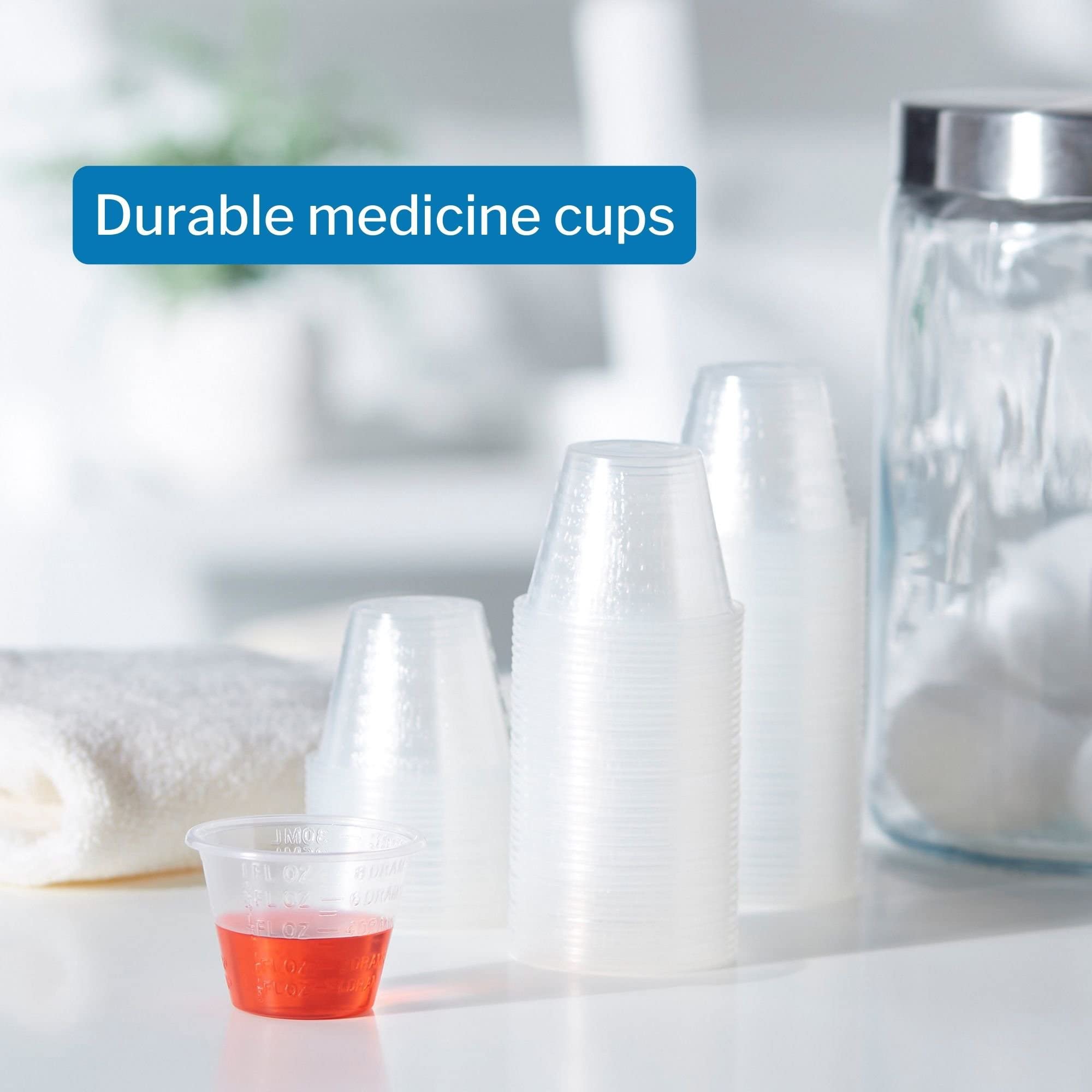 McKesson Medicine Cups, Disposable 1 oz / 30 ml [5000 count], Plastic, Small, Mixing, Measuring, Resin, Epoxy