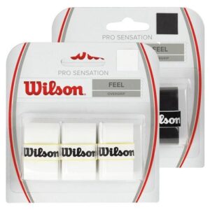 WILSON Pro Overgrip Sensation Thin Overgrip 3 Pack in White