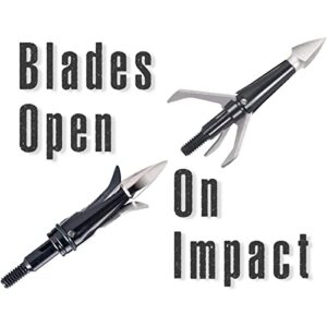 New Archery Products Shockwave Crossbow Mechanical Broadhead 100 Grain 3 Blade Three Pack