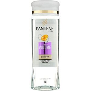 pantene pro-v sheer volume thick, full body shampoo 12.6 oz (pack of 2)