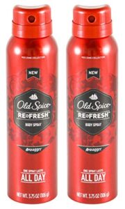 old spice re-fresh body spray, swagger 3.75 oz (pack of 2)