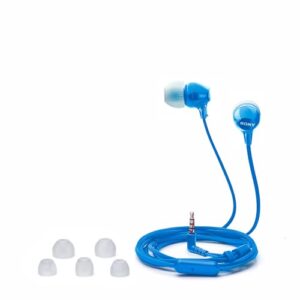 Sony MDREX15AP In-Ear Earbud Headphones with Mic, Blue