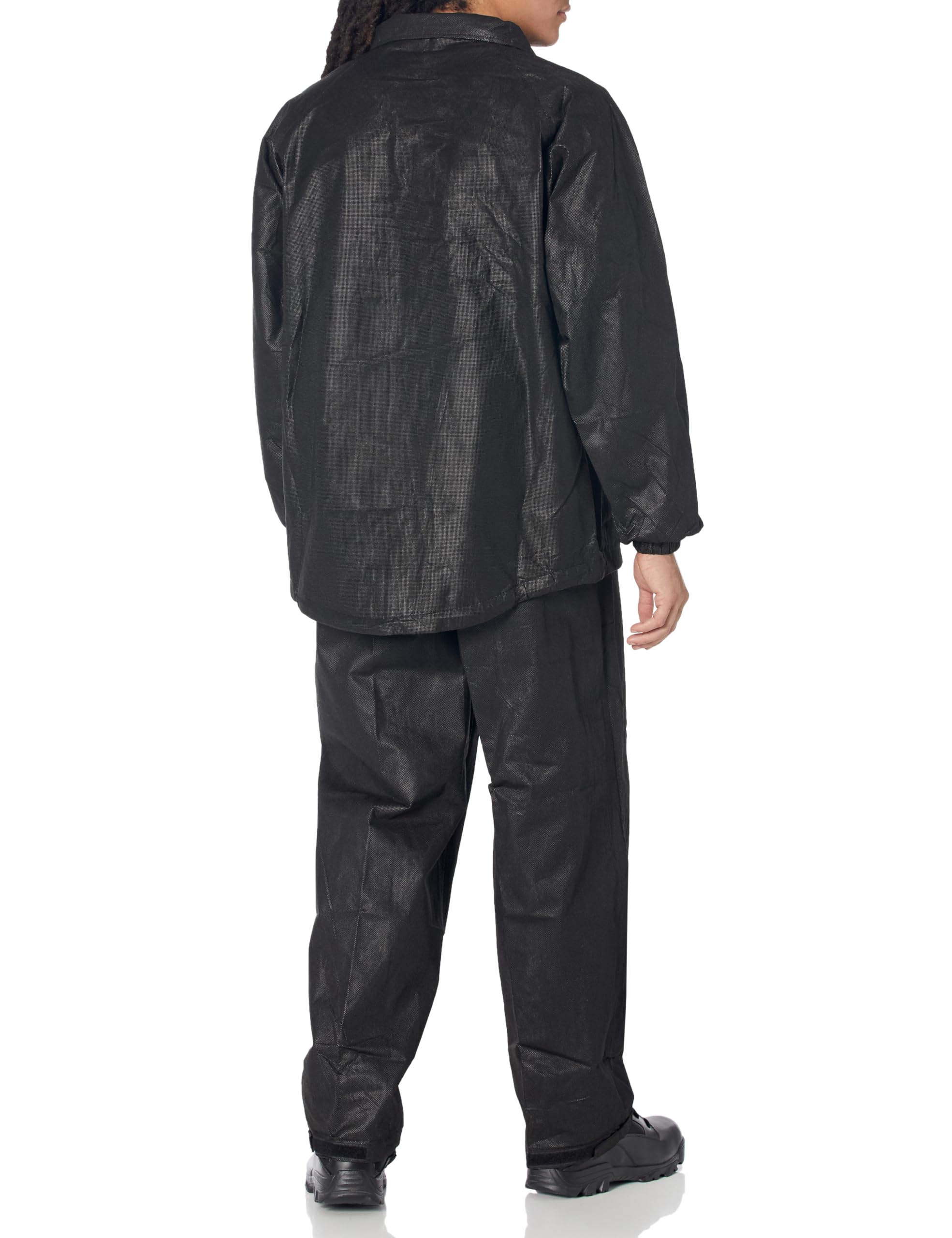 FROGG TOGGS Men's Standard Classic All-Sport Waterproof Breathable Rain Suit, Black Jacket/Black Pants, Medium