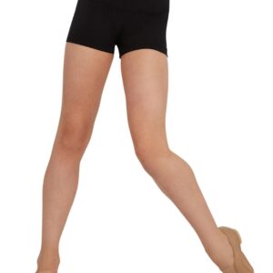 Capezio girls Team Basic Gusset athletic shorts, Black, 10 12 US