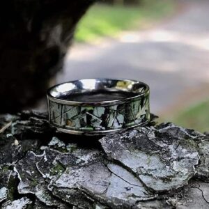 His & Hers Camo Wedding Ring Sets - Camo Wedding Band - Engagement Ring Set - Wedding Rings - Wedding Rings - Camo Rings for Women - Camo Rings for Men - Wedding Ring - His and Hers Rings