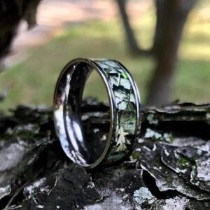 His & Hers Camo Wedding Ring Sets - Camo Wedding Band - Engagement Ring Set - Wedding Rings - Wedding Rings - Camo Rings for Women - Camo Rings for Men - Wedding Ring - His and Hers Rings