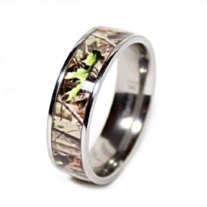 His & Hers Camo Wedding Ring Sets - Camo Wedding Band - Engagement Ring Set - Wedding Rings - Wedding Rings - Camo Rings for Women - Camo Rings for Men - Wedding Ring - His and Hers Rings