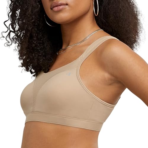 Champion womens Spot Comfort Full Support Sports Bra, Nude, 38DD US