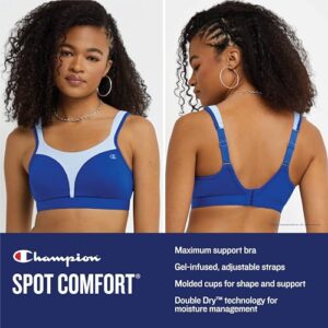 Champion womens Spot Comfort Full Support Sports Bra, Nude, 38DD US