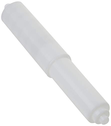 DANCO Spring-Loaded Toilet Tissue Holder Rod, White, 1-Set (88648), +