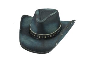 better than yesterday blue denim western hat extra large