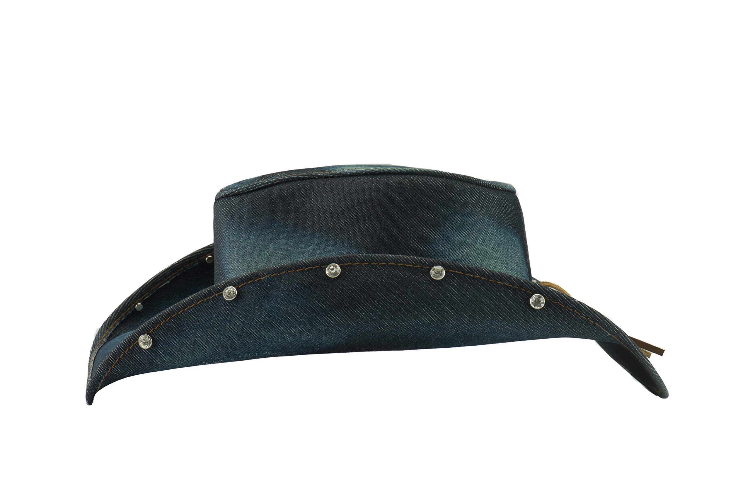 Better Than Yesterday Blue Denim Western Hat Extra Large