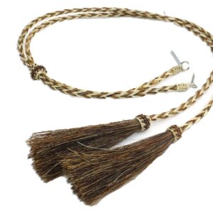 M&F Western Products Womens 0296232 Blonde/Braided Horse Hair Tassel Stampede String