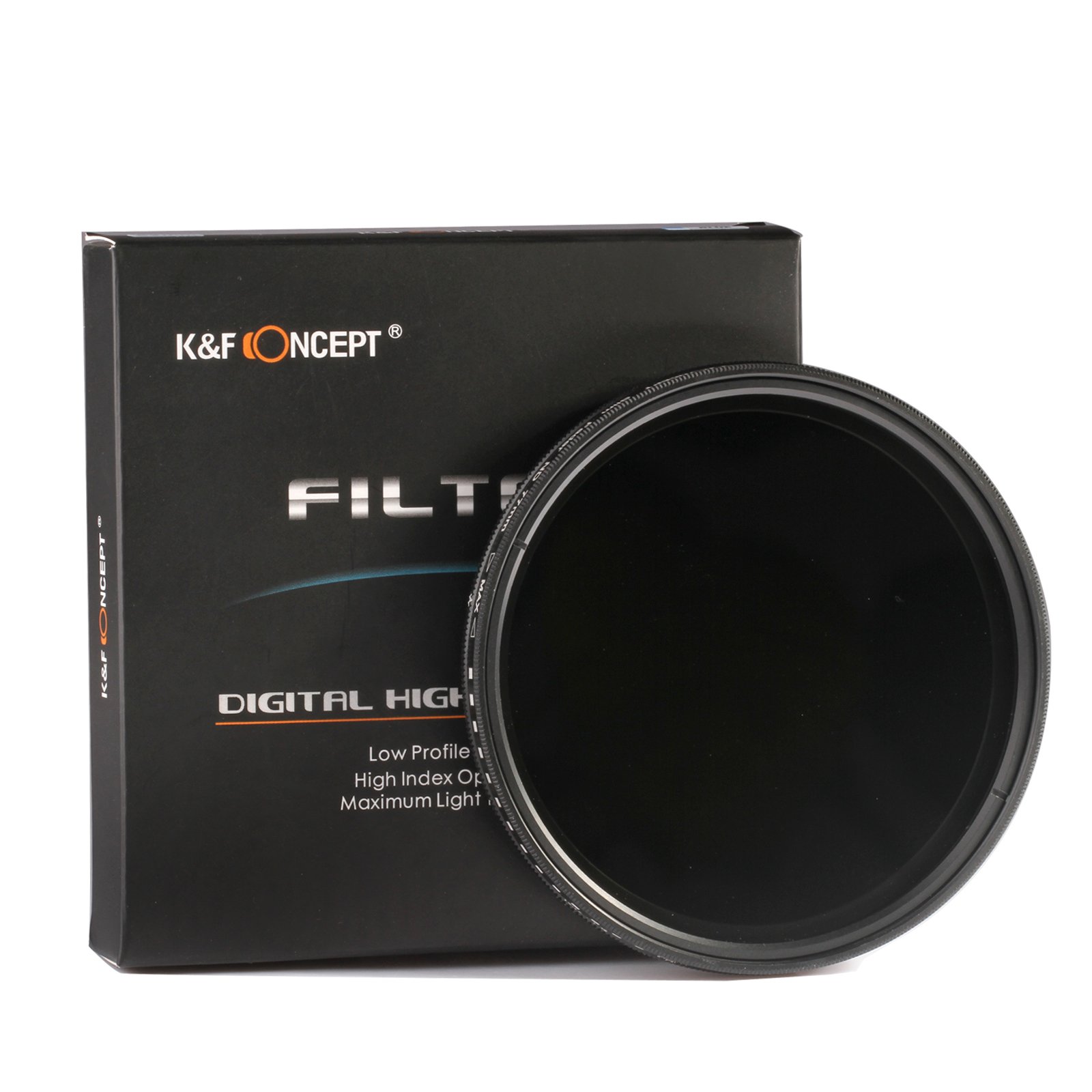 K&F Concept 43mm Slim Fader Variable ND2-ND400 Neutral Density Adjustable ND ND2 ND4 ND8 ND16 to ND400 Lens Filter Kit + Microfiber Cleaning Cloth for DSLR Cameras