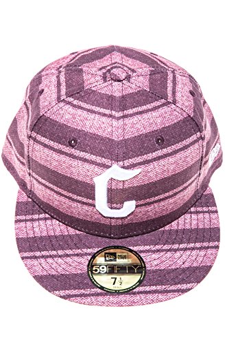 Crooks & Castles Mens The Baja Califas Fitted Baseball Cap, Red, 7 5/8