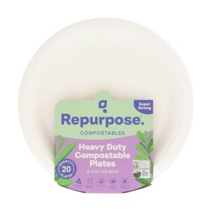 repurpose, 9" eco-dinner plates, 20 count