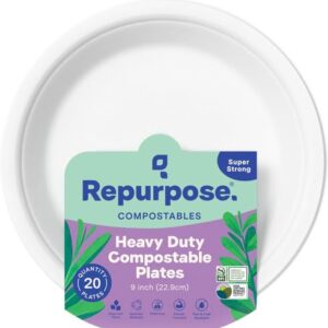 Repurpose, 9" Eco-Dinner Plates, 20 Count