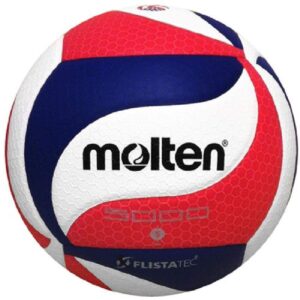 molten flistatec volleyball - official volleyball of usa volleyball, red/white/blue